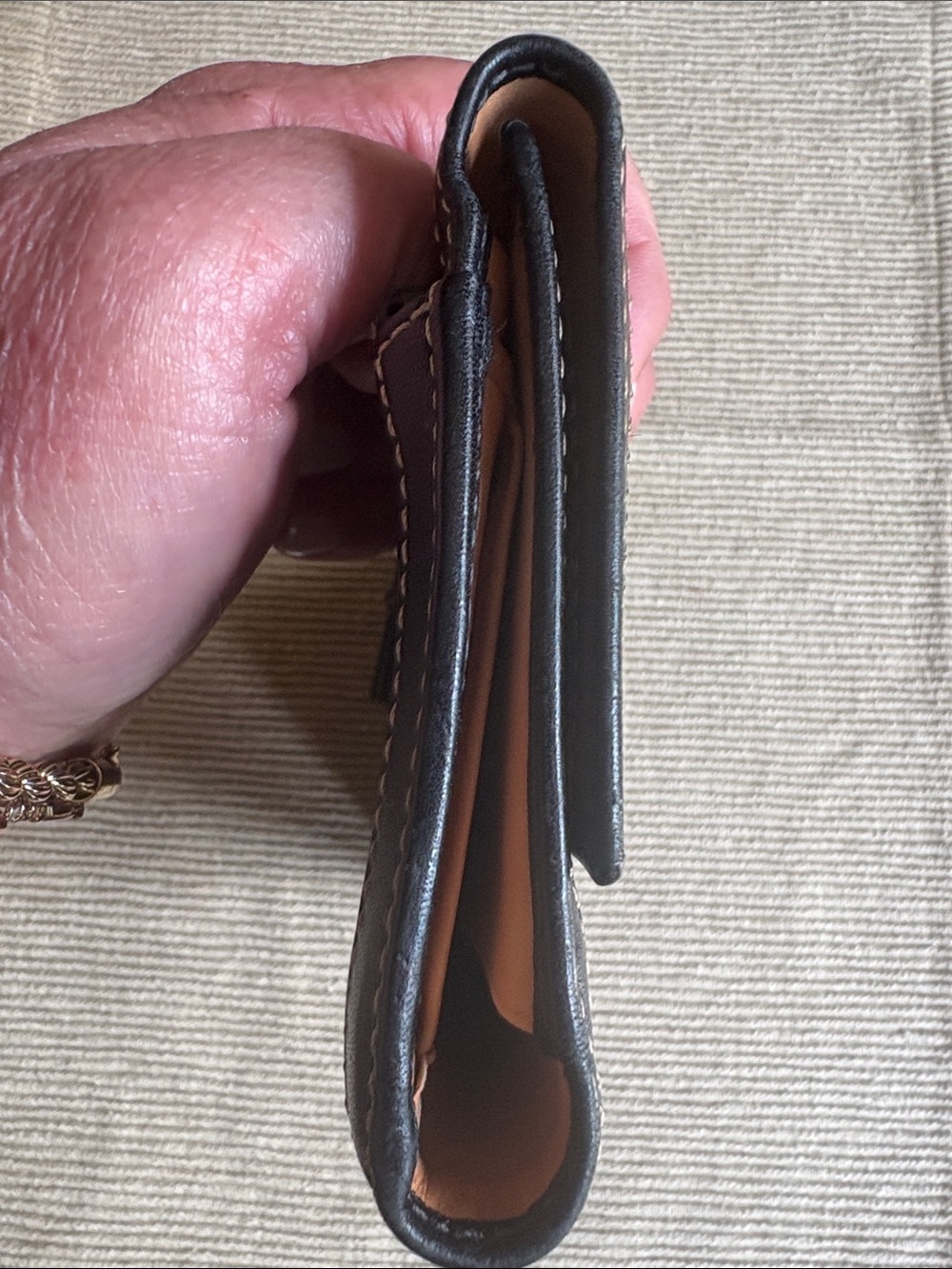 Vintage Coach Black Leather Wallet with Iconic Silver Buckle - Picture 12 of 16